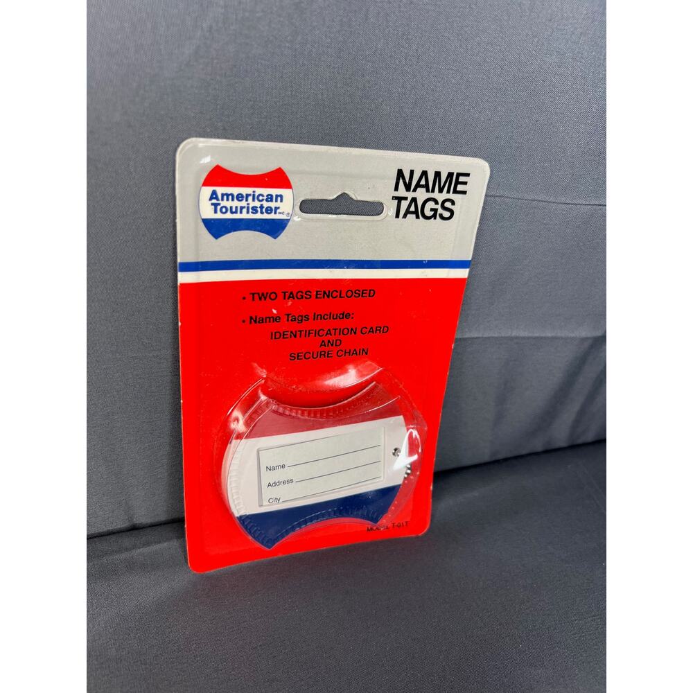 American Tourister 2 Pack Vintage Luggage Name Tags NIP